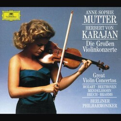 Anne-Sophie Mutter / Herbert von Karajan / Wolfgang Amadeus Mozart / Ludwig van Beethoven / Felix Mendelssohn-Bartholdy / Max Bruch / Johannes Brahms 