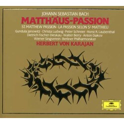 Johann Sebastian Bach / Herbert von Karajan / Wiener Singverein / Chor der Deutschen Oper Berlin / Berliner Philharmoniker Matthäus-Passion Vinyl LP