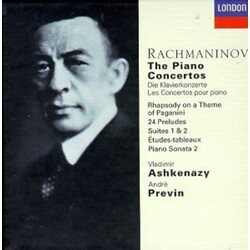 Sergei Vasilyevich Rachmaninoff / Vladimir Ashkenazy / André Previn The Piano Concertos Vinyl LP