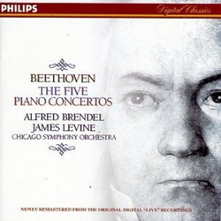 Ludwig van Beethoven / Alfred Brendel / The Chicago Symphony Orchestra / James Levine (2) The Five Piano Concertos Vinyl LP