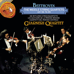 Ludwig van Beethoven / Guarneri Quartet The Middle String Quartets Opp. 59, 74, 95 Vinyl LP