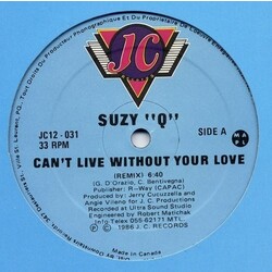 Suzy Q Cant Live Without Yo/Everybody Get Dancin Vinyl LP