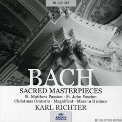 Johann Sebastian Bach / Karl Richter Sacred Masterpieces Vinyl LP