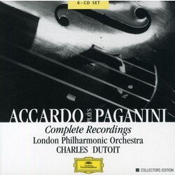 Salvatore Accardo / Niccolò Paganini / The London Philharmonic Orchestra / Charles Dutoit Complete Recordings Vinyl LP
