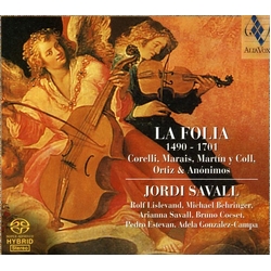 Jordi Savall / Rolf Lislevand / Arianna Savall / Michael Behringer / Adela González-Campa / Pedro Estevan / Bruno Cocset La Folia (1490-1701) Vinyl LP