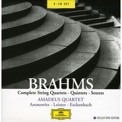 Johannes Brahms / Cecil Aronowitz / Karl Leister / Christoph Eschenbach / Amadeus-Quartett Complete String Quartets—Quintets—Sextets Vinyl LP
