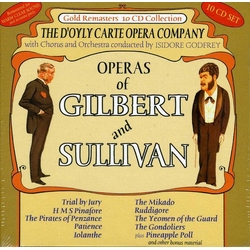 Gilbert & Sullivan / D'Oyly Carte Opera Company / Isidore Godfrey Operas Of Gilbert And Sullivan Vinyl LP