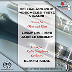Heinz Holliger / Aurèle Nicolet / Radio-Sinfonie-Orchester Frankfurt / Eliahu Inbal / Vincenzo Bellini / Wilhelm Bernhard Molique / Ignaz Moscheles / 