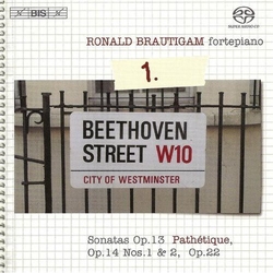 Ludwig van Beethoven / Ronald Brautigam Complete Works For Solo Piano, Volume 1 - Sonatas Op. 13 Pathétique, Op. 14 Nos. 1 & 2, Op. 22 Vinyl LP