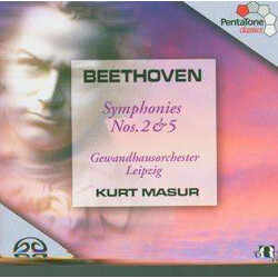 Ludwig van Beethoven / Kurt Masur / Gewandhausorchester Leipzig Symphonies Nos. 2 & 5 Vinyl LP