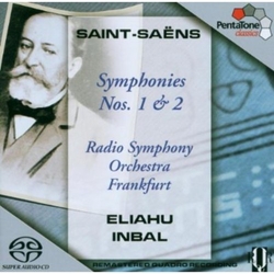 Frankfurt Radio Symphony / Eliahu Inbal / Camille Saint-Saëns Symphonies No. 1 & 2 Vinyl LP