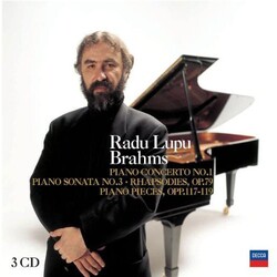 Johannes Brahms / Radu Lupu Piano Concerto No.1 • Piano Sonata No. 3 • Rhapsodies, Op. 79 • Piano Pieces, Opp. 117-119 Vinyl LP