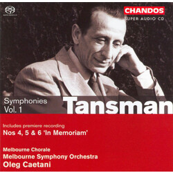 Alexandre Tansman / Melbourne Symphony Orchestra / Oleg Caetani / Melbourne Chorale Symphonies Vol. 1 - The War Years Vinyl LP