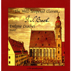 Johann Sebastian Bach / Evelyne Crochet The Well-Tempered Clavier Vinyl LP