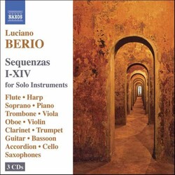Luciano Berio Sequenzas I-XIV For Solo Instruments Vinyl LP