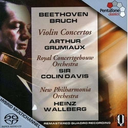 Ludwig van Beethoven / Max Bruch / Arthur Grumiaux / Sir Colin Davis / Concertgebouworkest / Heinz Wallberg / New Philharmonia Orchestra Violin Concer