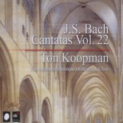 Johann Sebastian Bach / Ton Koopman / The Amsterdam Baroque Orchestra And Choir Cantatas Vol. 22 Vinyl LP