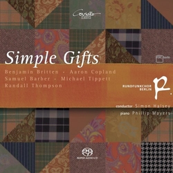Copland Britten Tippett Barber Thompson Simple Gifts (Hybr) SACD CD
