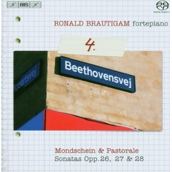 Ludwig van Beethoven / Ronald Brautigam Mondschein & Pastorale - Sonatas Opp. 26, 27 & 28 (Complete Works For Solo Piano - Volume 4) Vinyl LP