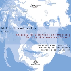 Theodorakis Moser Sym Orch Aachen Bosch Rhapsody For Violin Cello & Orchestra (Hybr) SACD CD