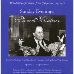 Pierre Monteux / The Standard Hour Symphony Orchestra Sunday Evenings With Pierre Monteux: Broadcast Performances From California, 1941-1952 Vinyl LP