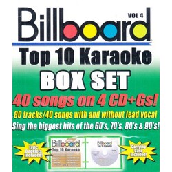 Billboard Top 40 Karaoke Vol. 4-Billboard Top 10 Karaoke Box Set box set 4 CD