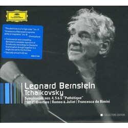 Leonard Bernstein / Pyotr Ilyich Tchaikovsky Symphonies Nos. 4, 5 & 6 "Pathétique"  "1812" Overture  Romeo & Juliet  Francesca Di Rimini Vinyl LP