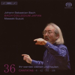 Johann Sebastian Bach / Bach Collegium Japan / Masaaki Suzuki Cantatas 36: ►6 ►42 ►103 ►108 (Ihr Werdet Weinen Und Heulen) Vinyl LP