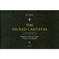 Johann Sebastian Bach / Nikolaus Harnoncourt / Gustav Leonhardt The Sacred Cantatas = Les Cantates Sacrées = Die Geistlichen Kantaten Vinyl LP