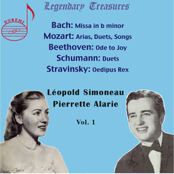 Simoneau Alarie Bach Mozart Pelletier Legendary Treasures 1 (Box) 4 CD