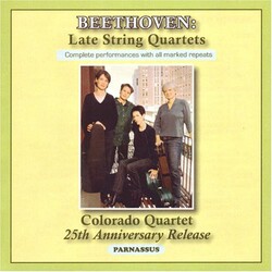 Ludwig van Beethoven / Colorado Quartet Late String Quartets Vinyl LP