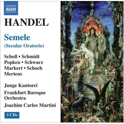 Handel Scholl Schmidt Popken Kantorei Semele 3 CD