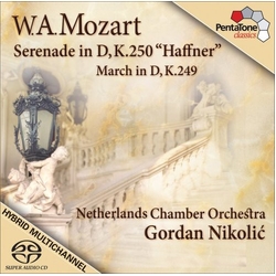 Netherlands Chamber Orchestra / Gordan Nikolitch / Wolfgang Amadeus Mozart Serenade In D, K.250 "Haffner" / March In D, K.249 Vinyl LP