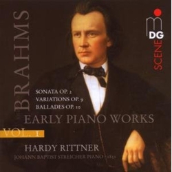 Brahms Rittner Early Piano Music 1 Sonata No. 2 Op. 2 (Hybr) SACD CD