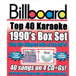 Billboard Top 40 Karaoke Billboard 1990's Top 40 Karaoke Box Set 4 CD