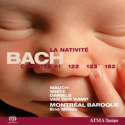 Bach J.S. Mauch White Daniels Van Der Kamp Cantatas La Nativite Bwv 61 122 123 & 182 (Hybr) SACD CD
