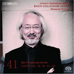 Johann Sebastian Bach / Bach Collegium Japan / Masaaki Suzuki Cantatas 41:►56►82►84►158 - Der Friede Sei Mit Dir Vinyl LP