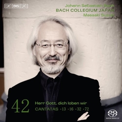 Johann Sebastian Bach / Bach Collegium Japan / Masaaki Suzuki Cantatas 42: ►13 ►16 ►32 ►72 (Herr Gott, Dich Loben Wir ) Vinyl LP