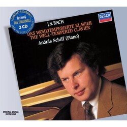 Johann Sebastian Bach / András Schiff The Well-Tempered Clavier Vinyl LP