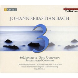Johann Sebastian Bach / Christine Schornsheim / Burkhard Glaetzner / Karl Suske / Neues Bachisches Collegium Musicum Leipzig / Max Pommer Solokonzerte