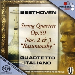 Beethoven Quartetto Italiano String Quartets Op 59 2 & 3 (Hybr) SACD CD