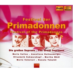 Donizetti Puccini Callas Tebaldi Modi Festival Of The Primadonnas 3 CD