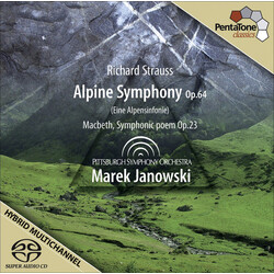 Richard Strauss / Marek Janowski / The Pittsburgh Symphony Orchestra Alpine Symphony / Macbeth / Eine Alpensinfonie Vinyl LP