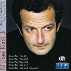 Beethoven Korstick Piano Sonatas 5 SACD