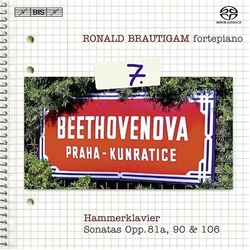 Ludwig van Beethoven / Ronald Brautigam Complete Works For Solo Piano, Volume 7 - Hammerklavier, Sonatas Opp. 81a, 90 & 106 Vinyl LP