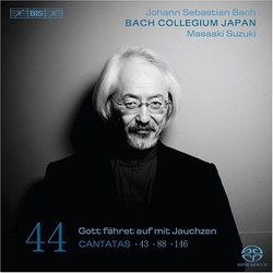 Johann Sebastian Bach / Bach Collegium Japan / Masaaki Suzuki Cantatas 44: ►43 ►88 ►146 (Gott Fähret Auf Mit Jauchzen) Vinyl LP
