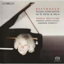Ludwig van Beethoven / Ronald Brautigam / Norrköping Symphony Orchestra / Andrew Parrott Piano Concertos In D. Op.61 & No.4 Vinyl LP