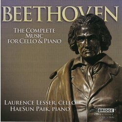 Beethoven Lesser Paik Works for Cello With Bonus Dvd CD