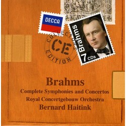 Johannes Brahms / Claudio Arrau / Henryk Szeryng / Janos Starker / Concertgebouworkest / Bernard Haitink Complete Symphonies And Concertos Vinyl LP