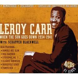 Leroy Carr When The Sun Goes Down 1934-41 With Scra 4 CD